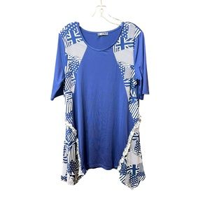 Aster by Firmiana navy blue top size medium